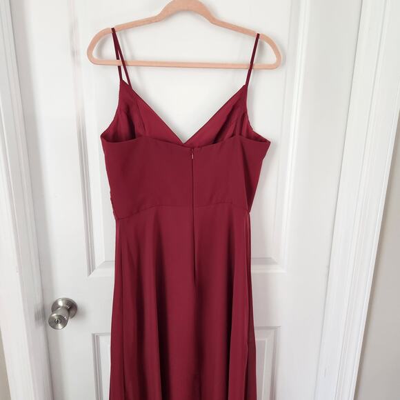 BARI JAY Women's Style#  BC-1867 BRIDESMAID DRESS  WINE Size 14 - Picture 10 of 10